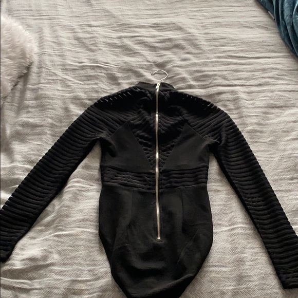 LF black mesh leotard - Picture 4 of 4